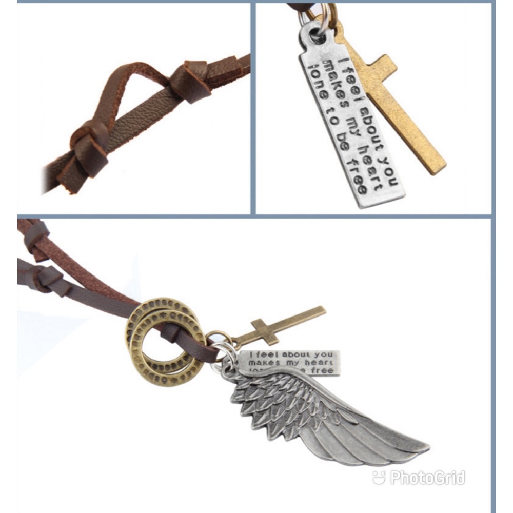 Feather Angel Wings Necklace & Pendants - Picture 4 of 6